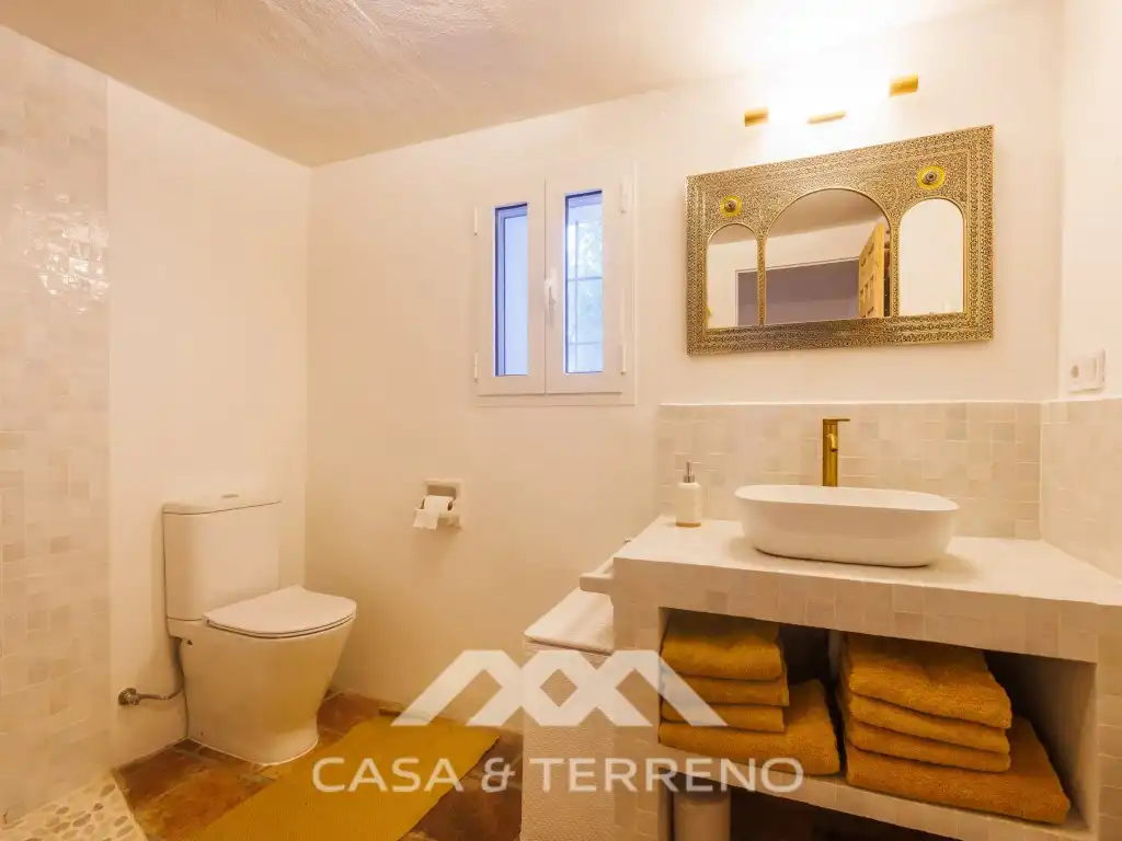 Baño de Casa o chalet en venta en Comares con Aire acondicionado, Jardín privado y Terraza