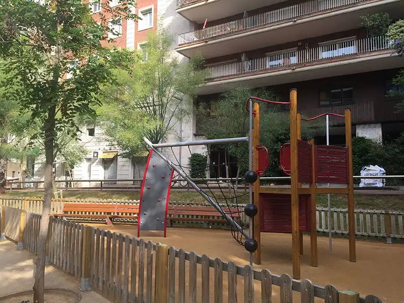 Exterior view of Flat for sale in Barcelona  with Air Conditioner, Heating and Parquet flooring