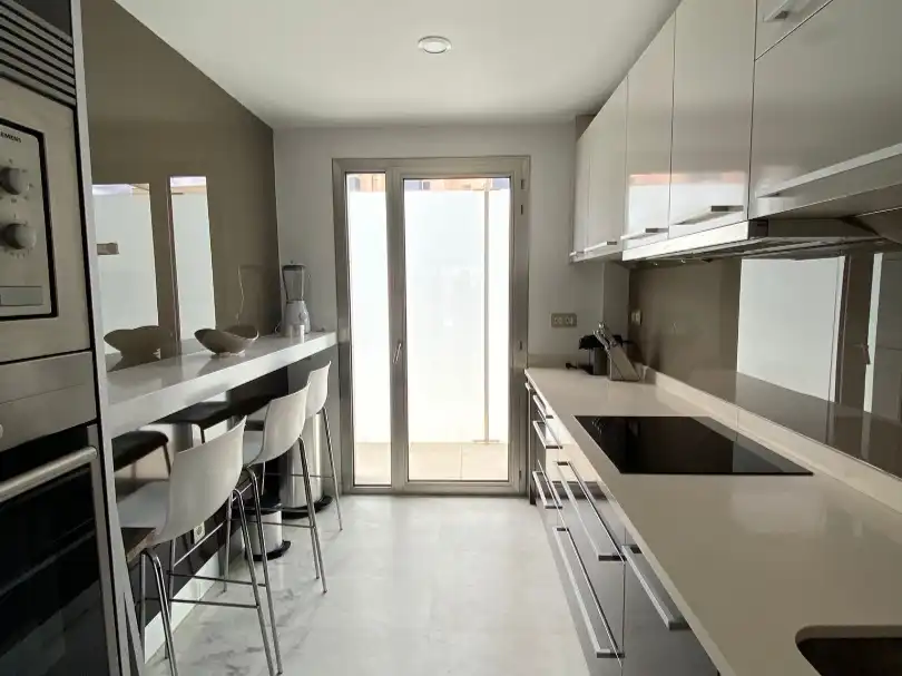 Kitchen of Flat for rent in Eivissa  with Air Conditioner, Terrace and Furnished