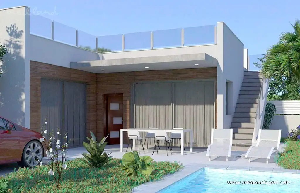 Terraza de Casa o chalet en venta en Rojales con Jardín privado, Terraza y Piscina