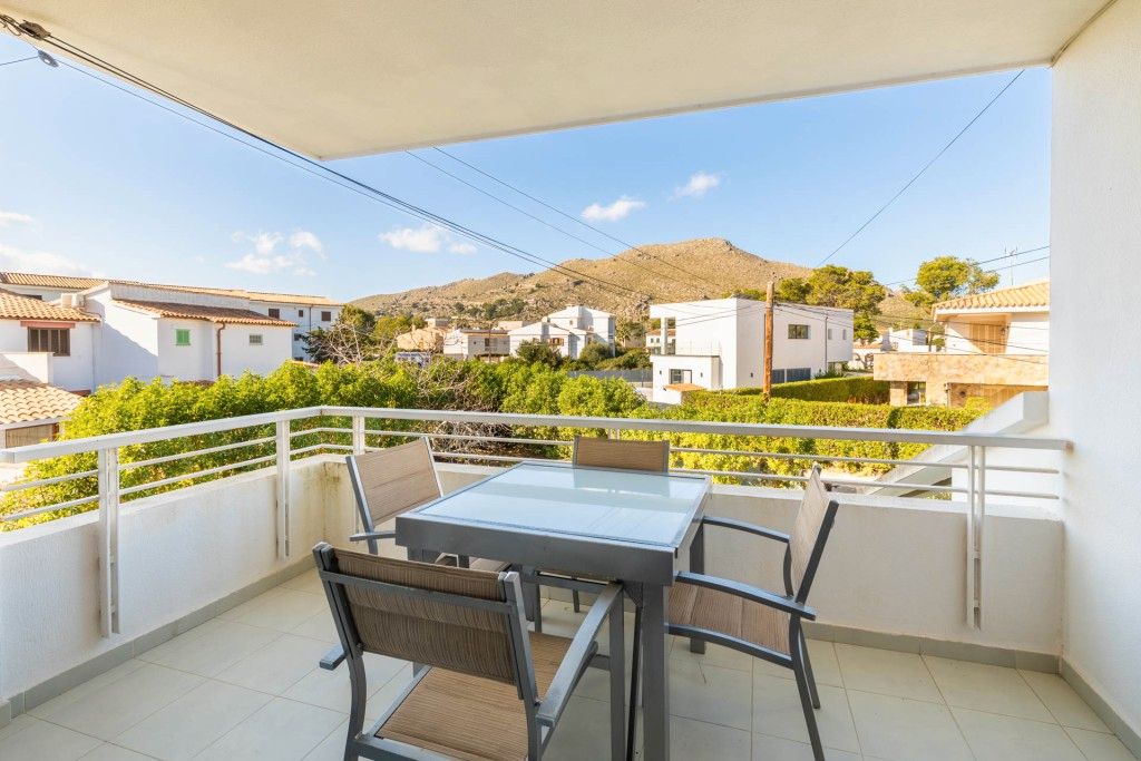 Terrasse von Wohnungen zum verkauf in Pollença mit Möbliert, Balkon und Gemeinschaftspool