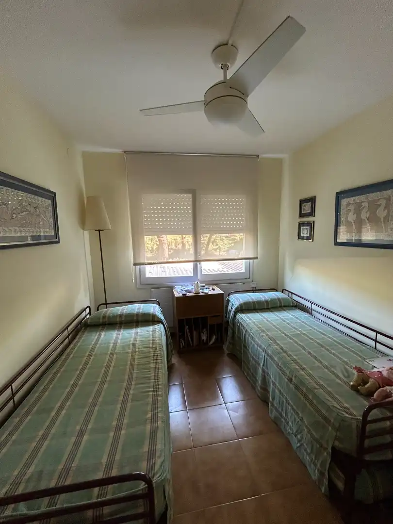 Schlafzimmer von Wohnung zur Miete in Sant Vicenç de Montalt mit Heizung, Möbliert und Ofen