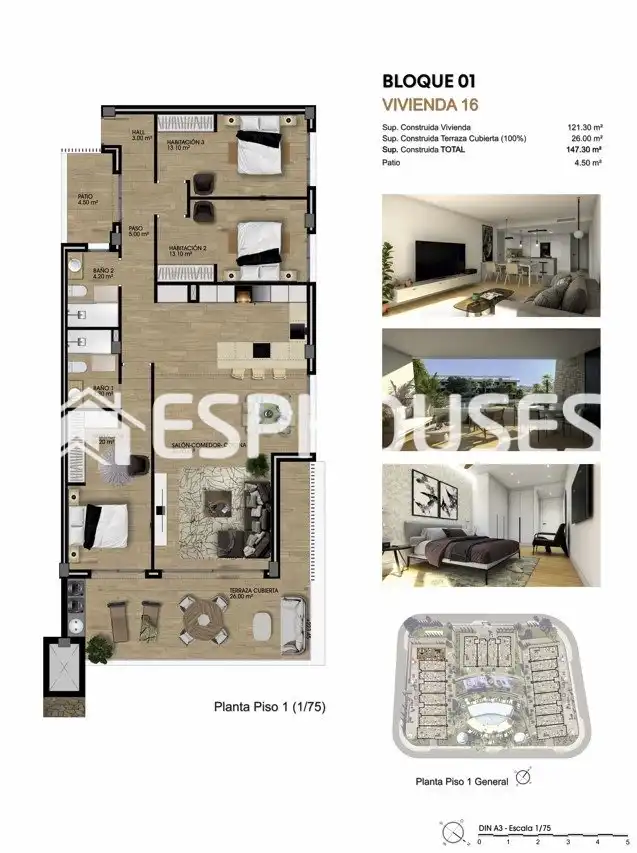 Apartamento con terraza en venta en Monforte del Cid, imagen 13