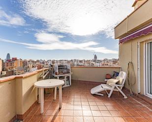 Balcony of Attic for sale in  Barcelona Capital  with Air Conditioner, Heating and Terrace