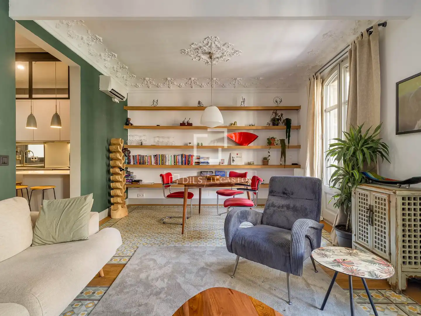 Sala de estar de Piso en venta en Barcelona con Aire acondicionado, Terraza y Balcón