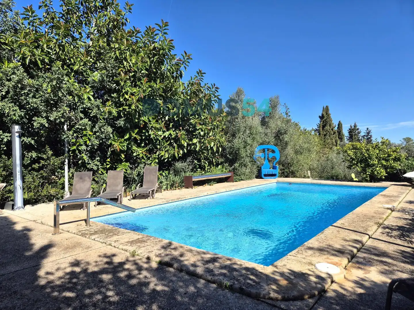 Piscina de Finca rústica de alquiler en Petra con Aire acondicionado, Terraza y Piscina