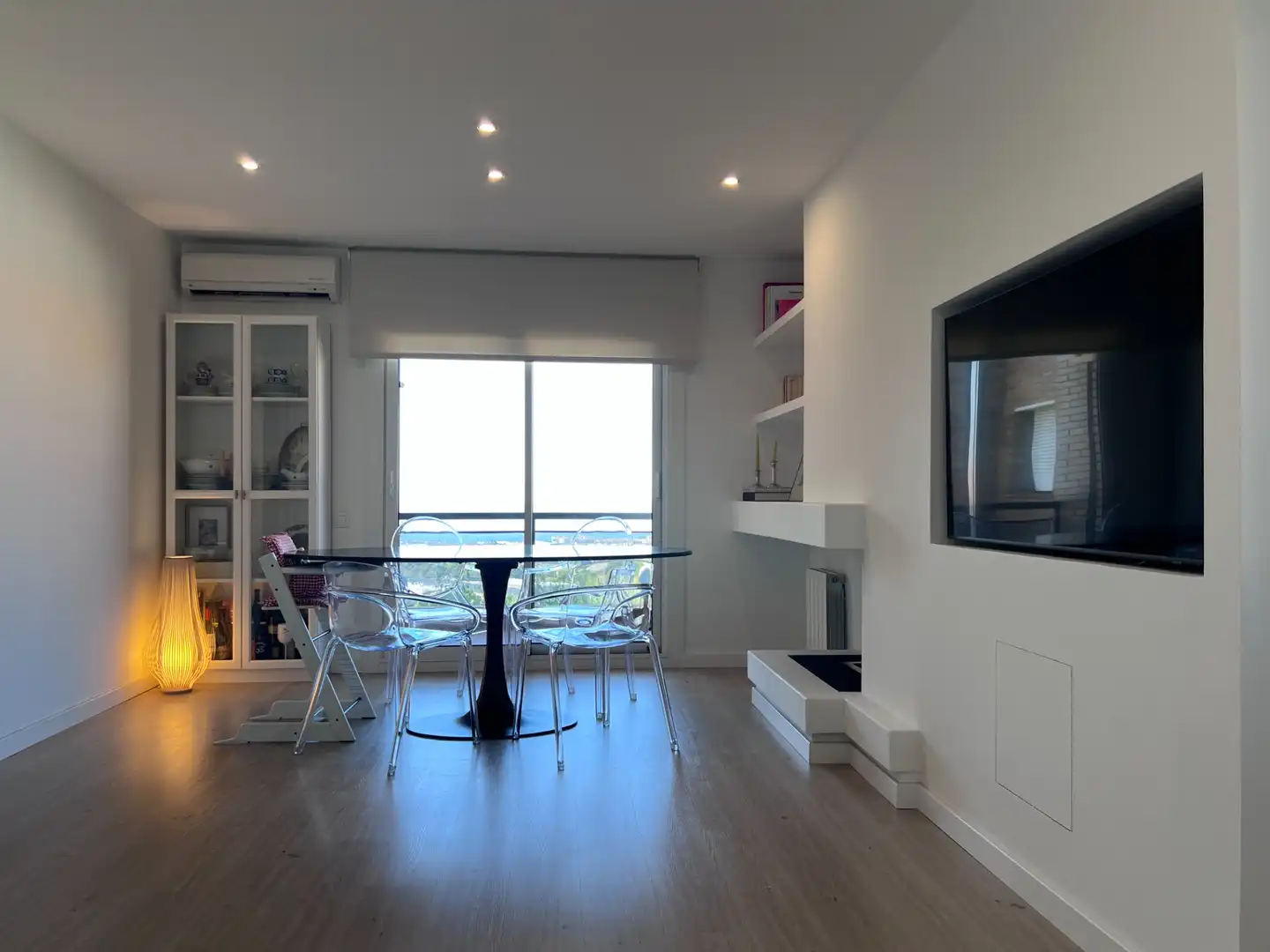 Living room of Flat for sale in Vilassar de Dalt  with Air Conditioner, Heating and Parquet flooring