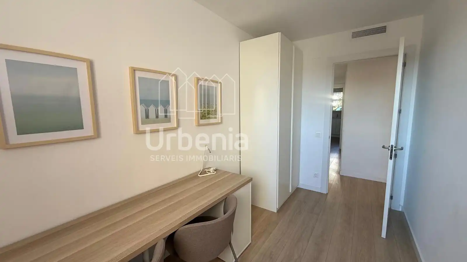 Schlafzimmer von Wohnung zur Miete in Badalona mit Heizung und Terrasse