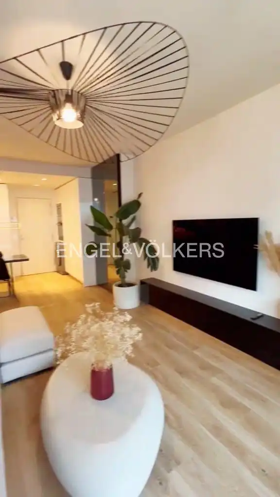 Wohnzimmer von Wohnung zur Miete in Madrid mit Klimaanlage, Heizung und Privatgarten