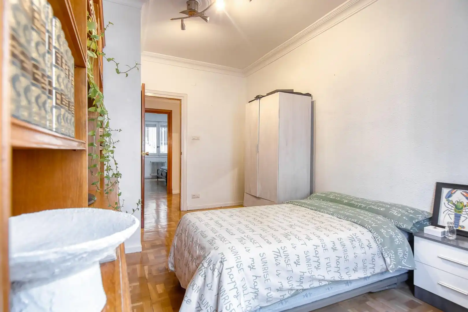 Bedroom of Flat for sale in  Pamplona / Iruña  with Heating, Storage room and Balcony
