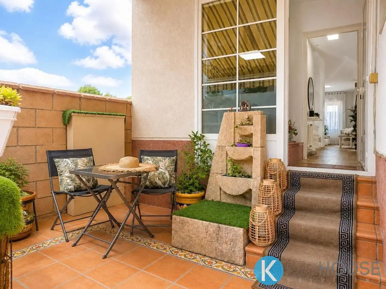 Terraza de Casa adosada en venta en Villalbilla con Aire acondicionado, Calefacción y Jardín privado