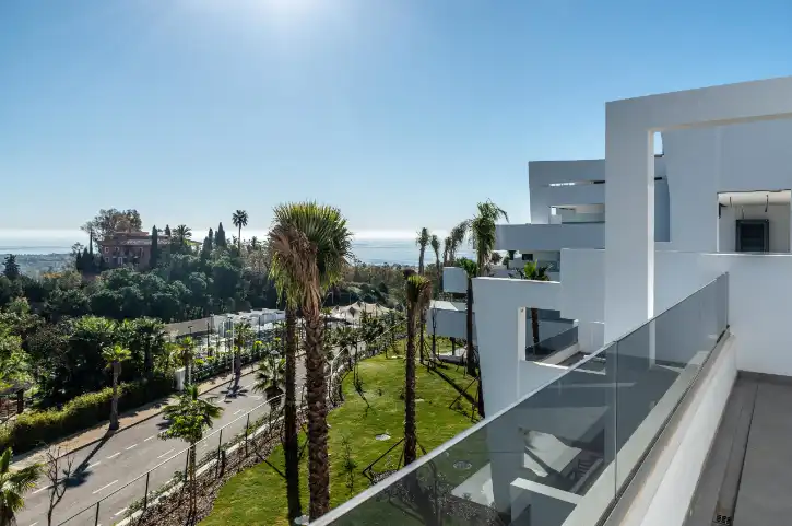Terrasse von Wohnungen zur Miete in Estepona mit Klimaanlage, Heizung und Terrasse