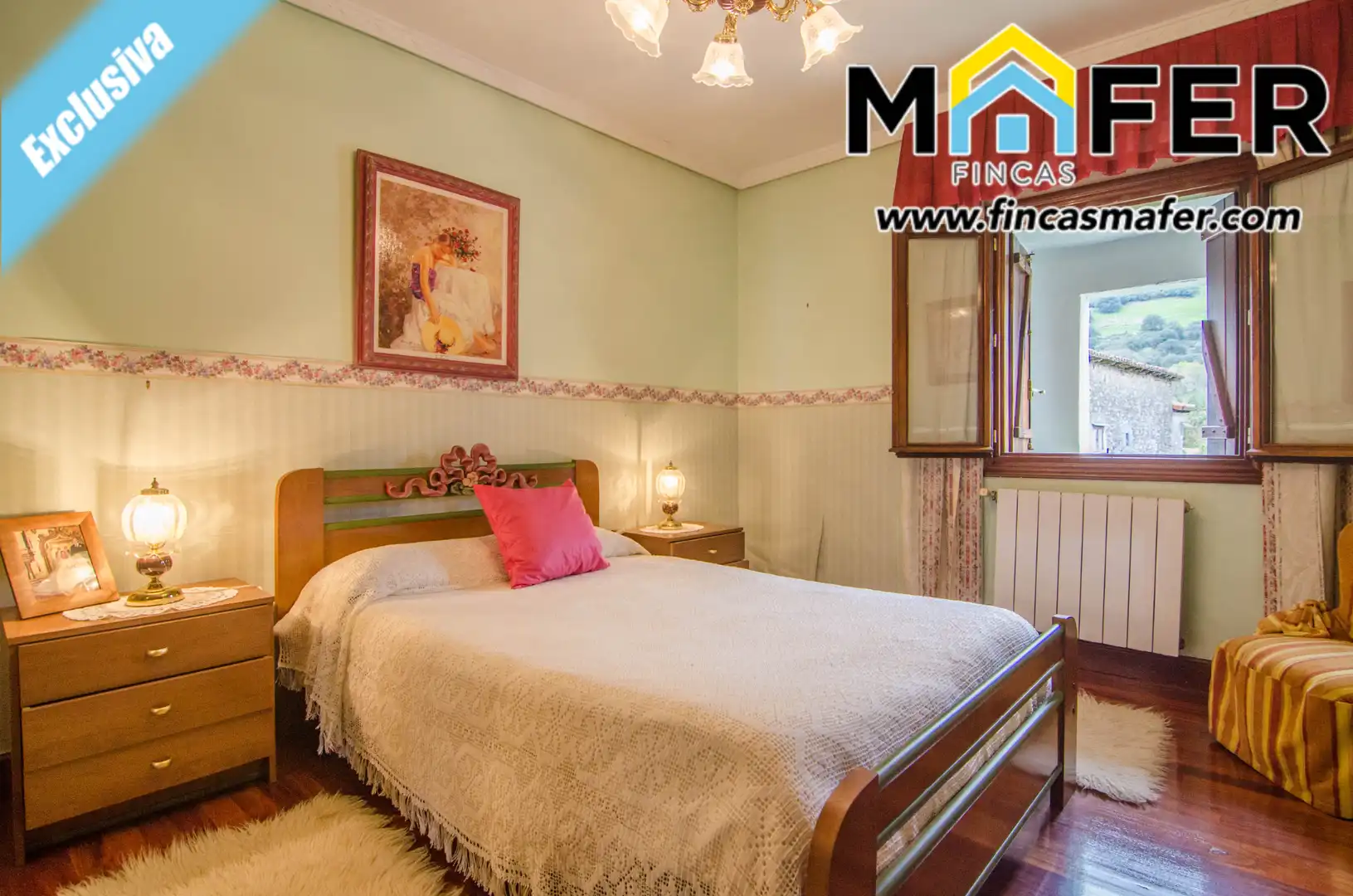 Habitación de Casa adosada en venta en Ruesga con Calefacción, Parquet y Balcón