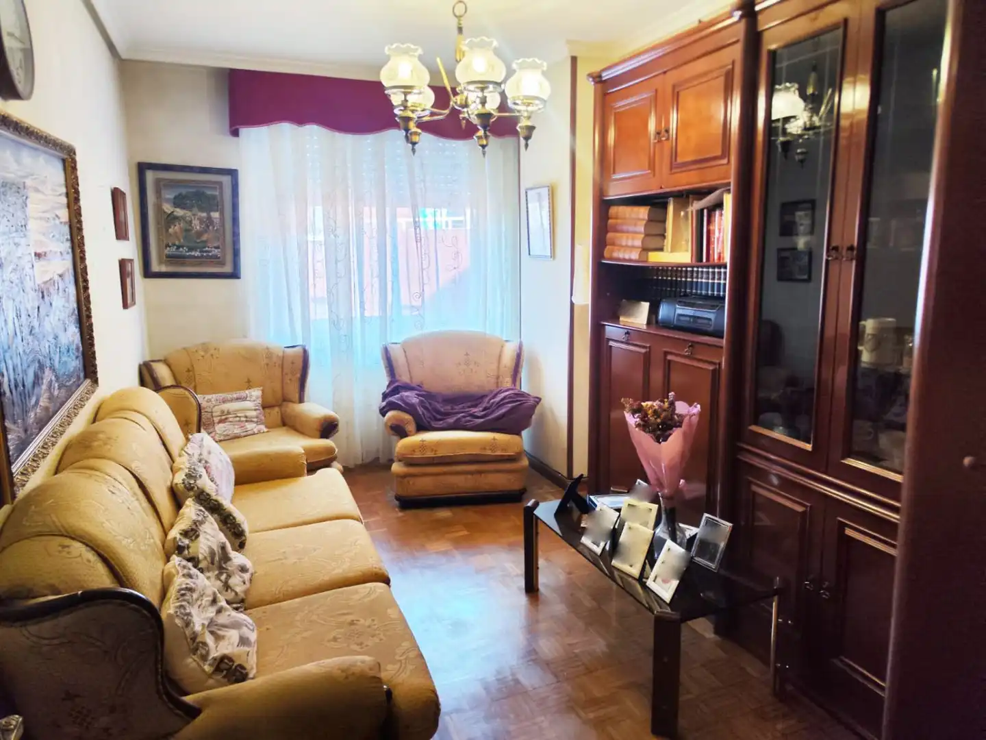 Sala d'estar de Pis en venda en Palencia amb Calefacció i Terrassa