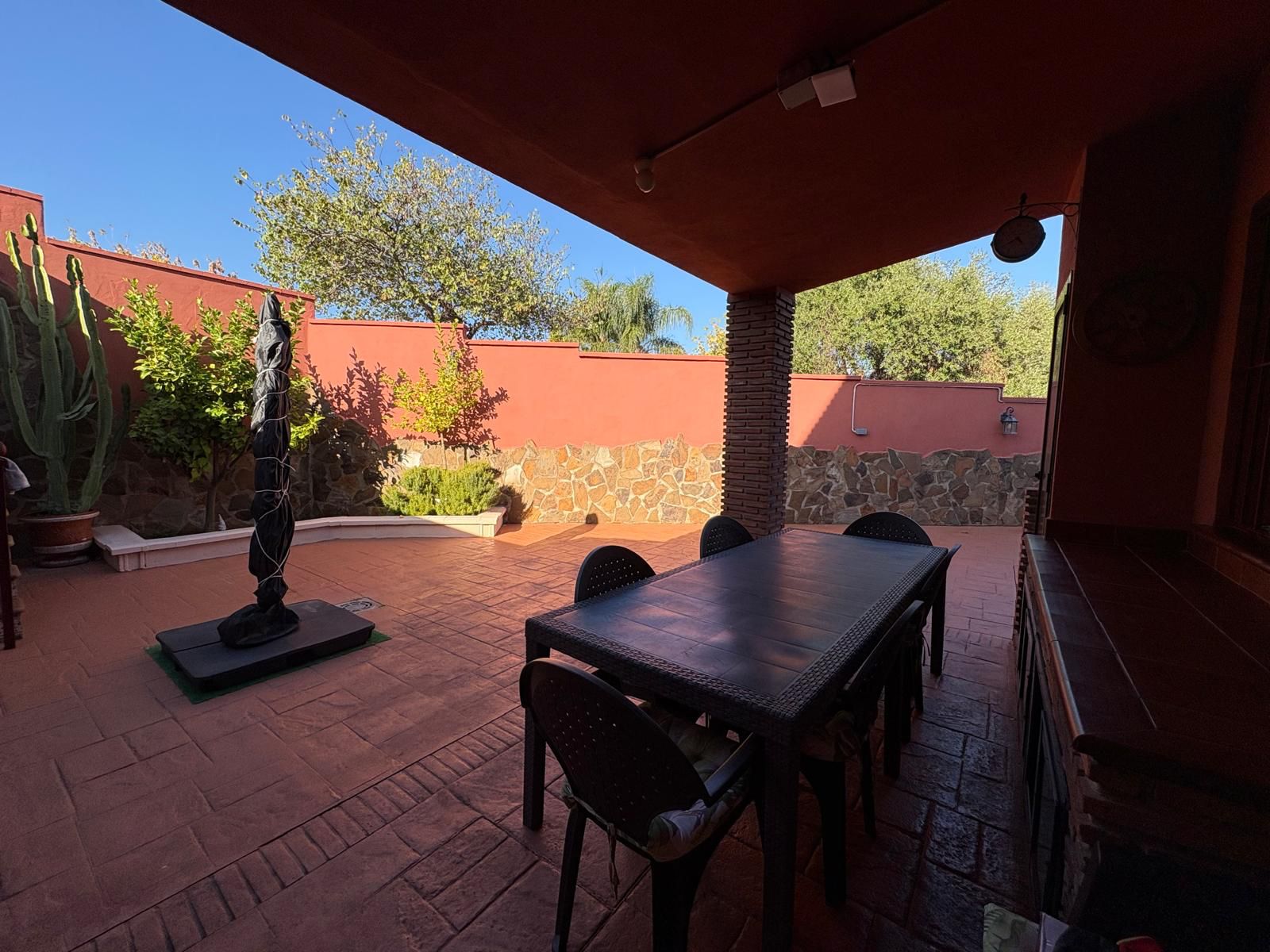 Terrace of Single-family semi-detached for sale in Algeciras  with Air Conditioner, Private garden and Terrace