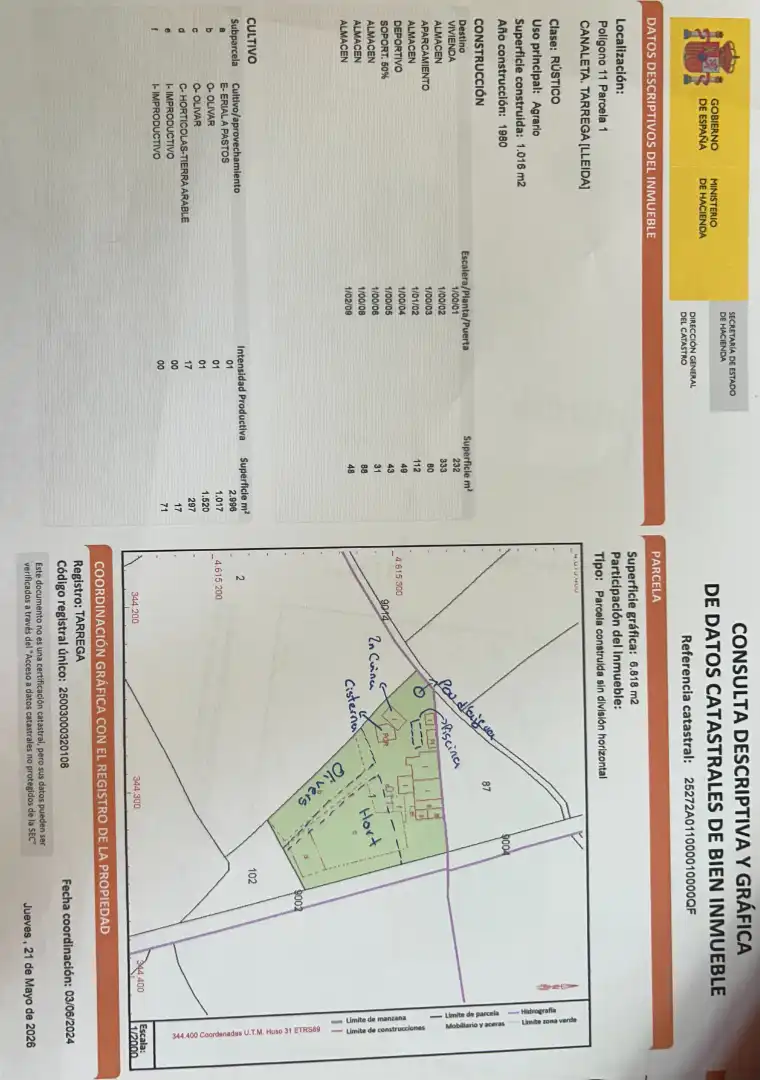 Finca rústica en venta en Tàrrega con Aire acondicionado, Calefacción y Jardín privado