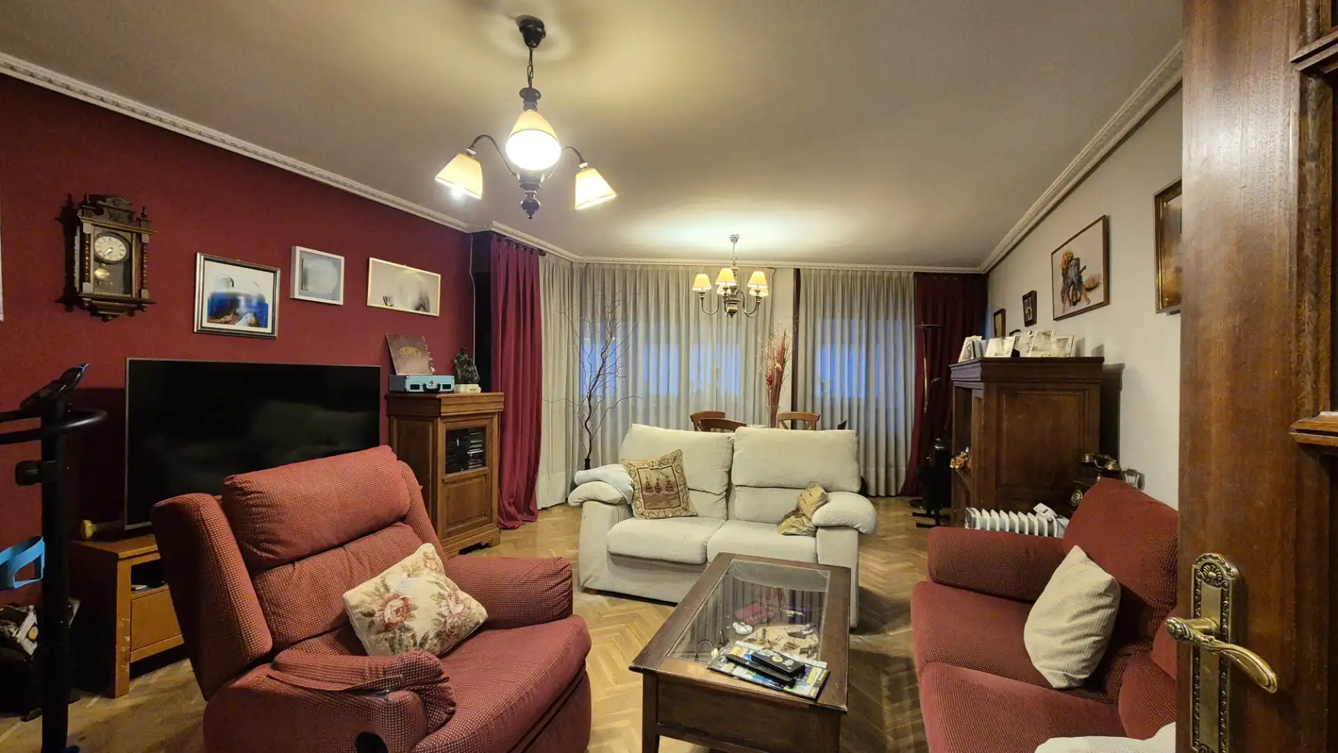 Wohnzimmer von Wohnung zum Verkauf in Palencia mit Balkon