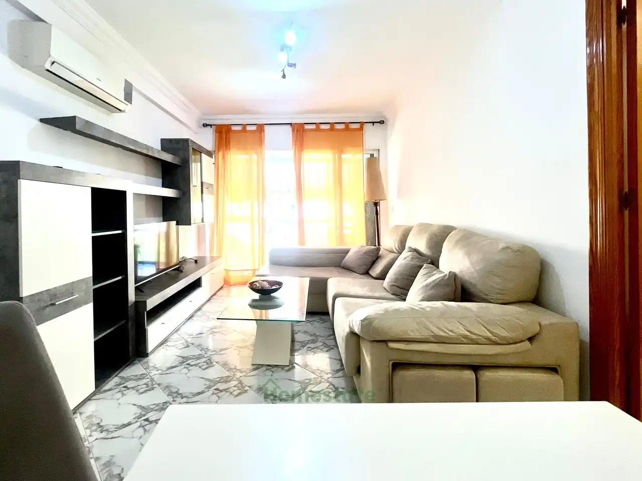 Sala de estar de Piso de alquiler en Málaga con Aire acondicionado, Terraza y Amueblado
