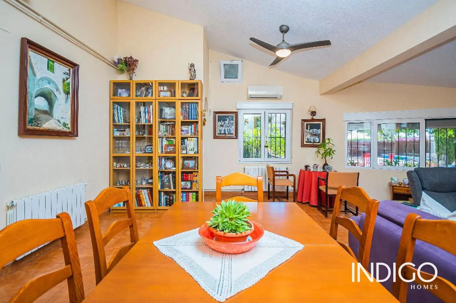 Dining room of Houses for sale in San Vicente del Raspeig / Sant Vicent del Raspeig  with Air Conditioner, Heating and Terrace