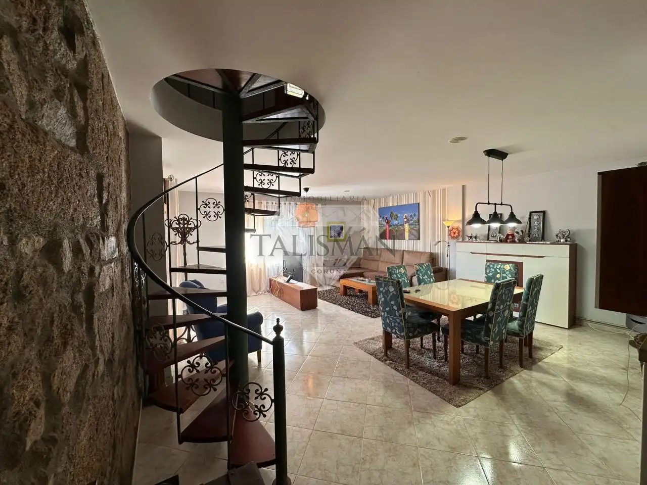 Living room of Houses for sale in Vilanova de Arousa  with Heating, Private garden and Terrace