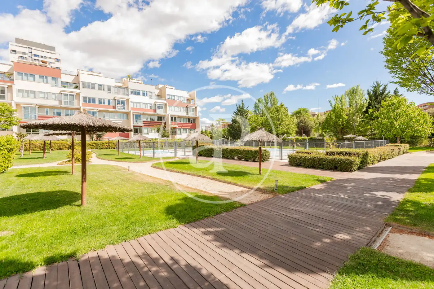 Exterior view of Flat for sale in Madrid  with Air Conditioner, Heating and Private garden