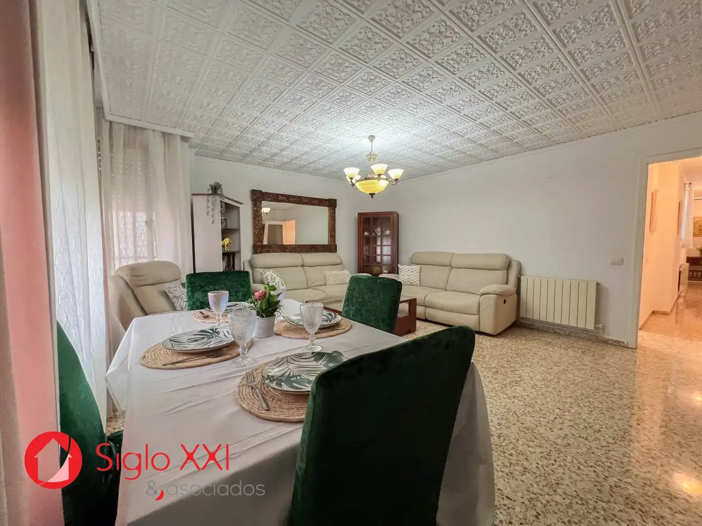 Dining room of Flat for sale in Almazora / Almassora  with Furnished