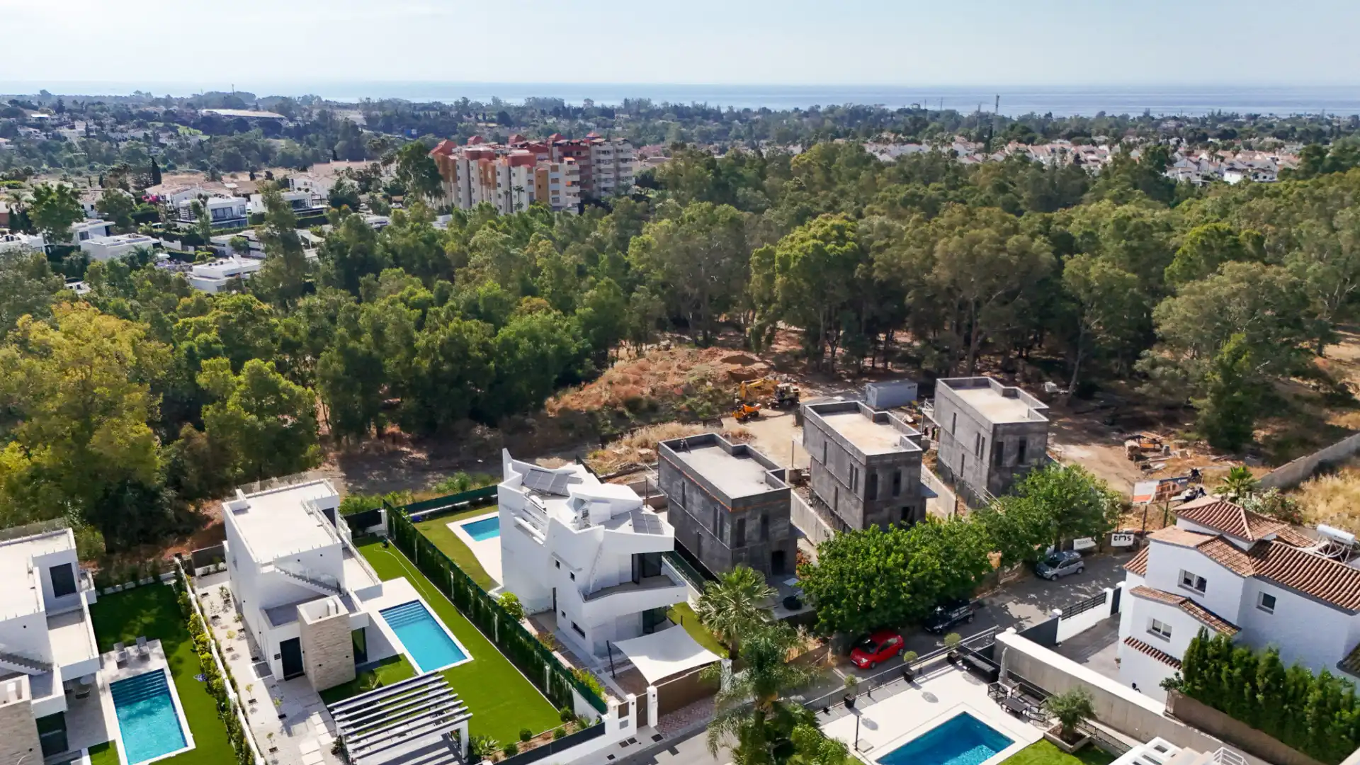 Vista exterior de Casa o chalet en venta en Estepona con Aire acondicionado, Jardín privado y Terraza