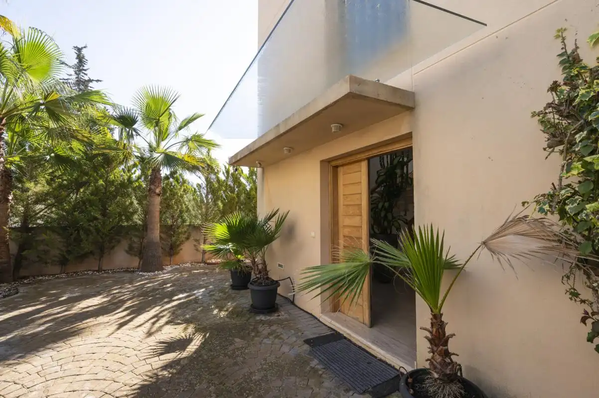 Vista exterior de Casa o chalet de alquiler en Sant Josep de sa Talaia con Aire acondicionado, Calefacción y Jardín privado