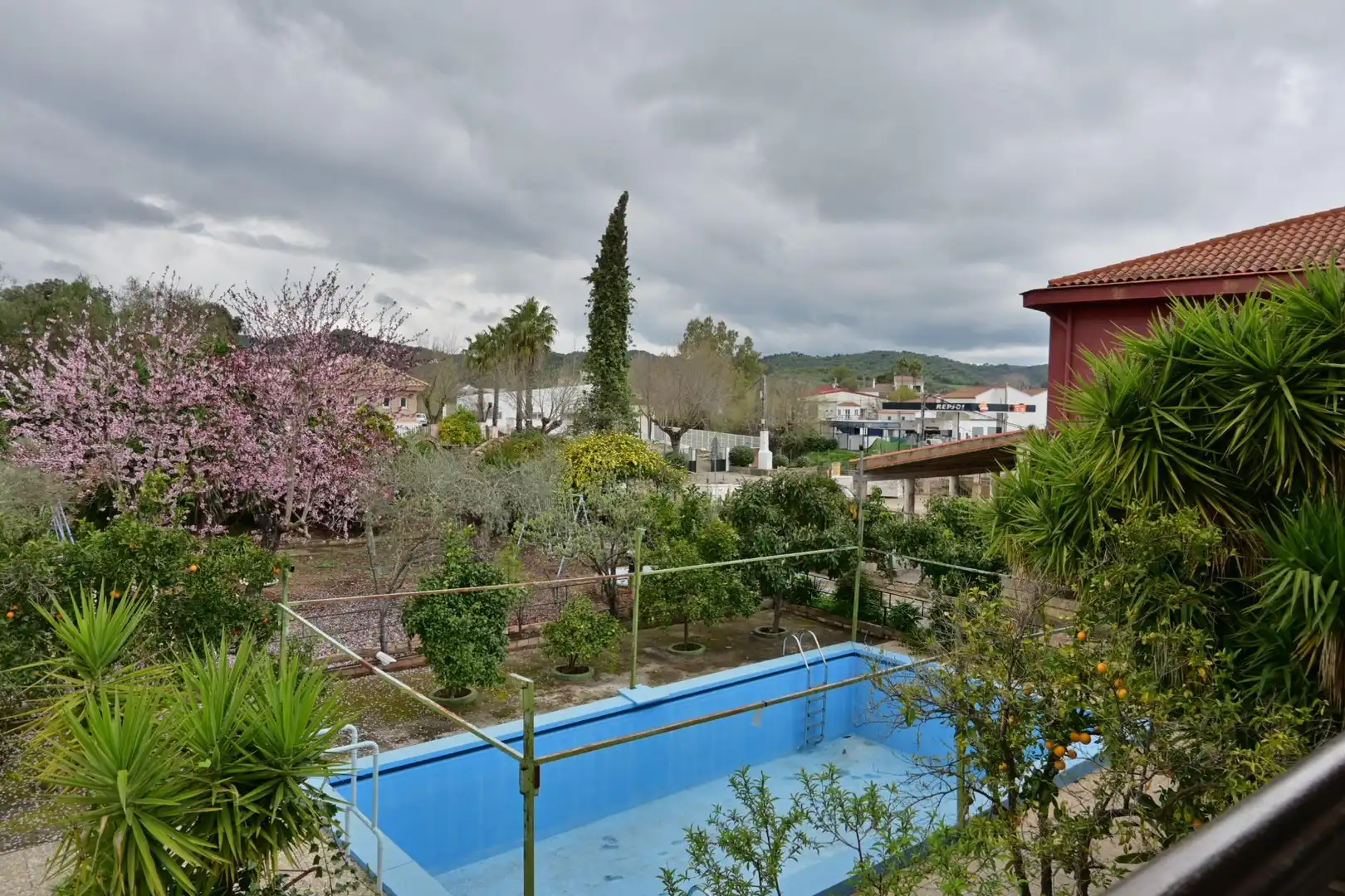 Piscina de Finca rústica en venda en Las Navas de la Concepción amb Jardí privat, Terrassa i Moblat