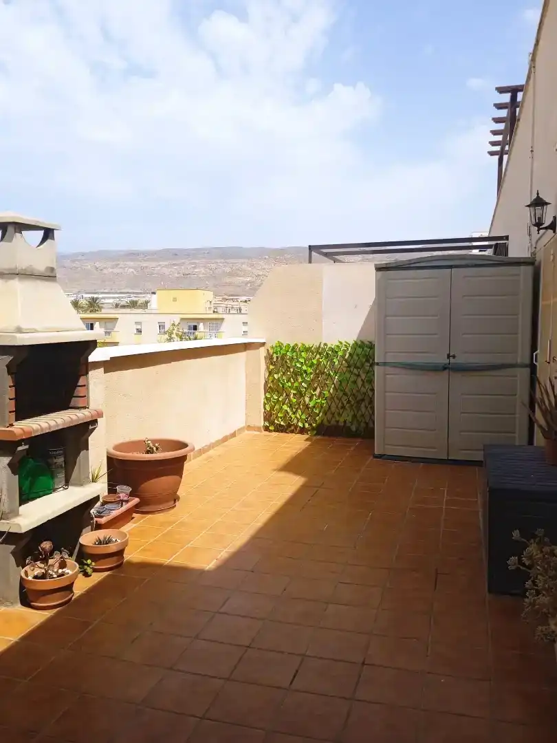Terrace of Flat for sale in Vícar  with Air Conditioner, Furnished and Oven
