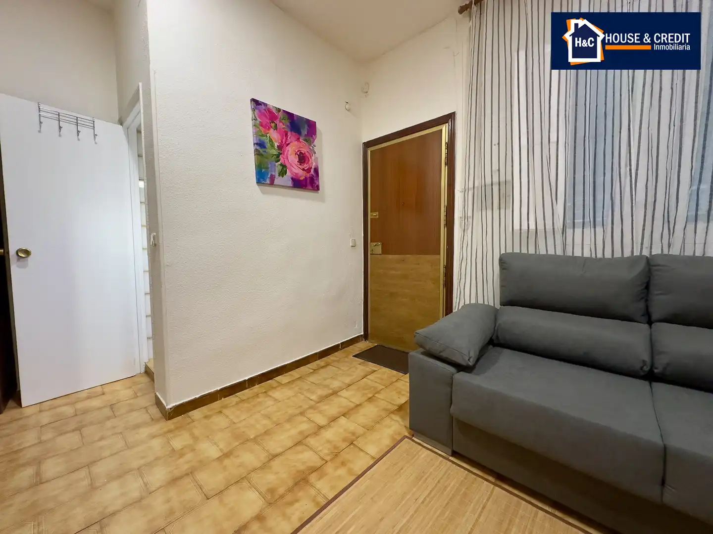 Sala d'estar de Apartament de lloguer en Madrid amb Moblat
