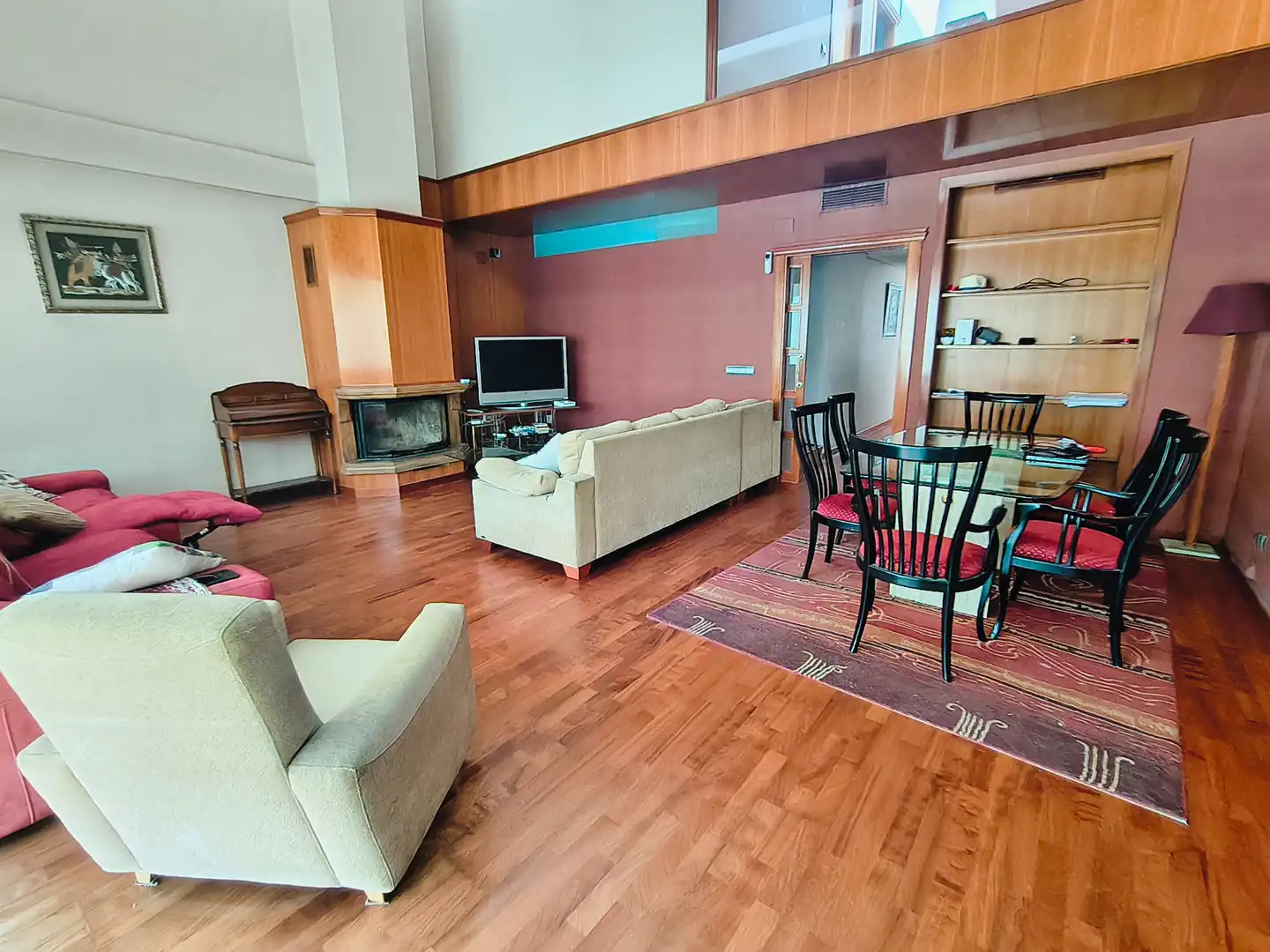Sala de estar de Casa o chalet de alquiler en San Vicente del Raspeig / Sant Vicent del Raspeig con Aire acondicionado, Parquet y Amueblado