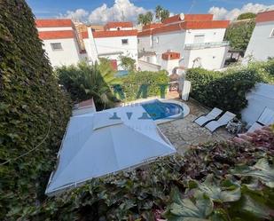 Swimming pool of Single-family semi-detached for sale in Cubelles  with Heating, Swimming Pool and Alarm