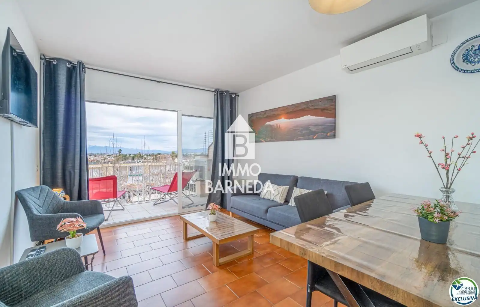 Living room of Flat for sale in Empuriabrava  with Air Conditioner, Heating and Terrace