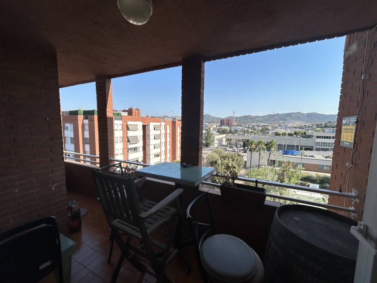 Terrace of Flat to rent in Sant Joan Despí  with Air Conditioner, Heating and Parquet flooring
