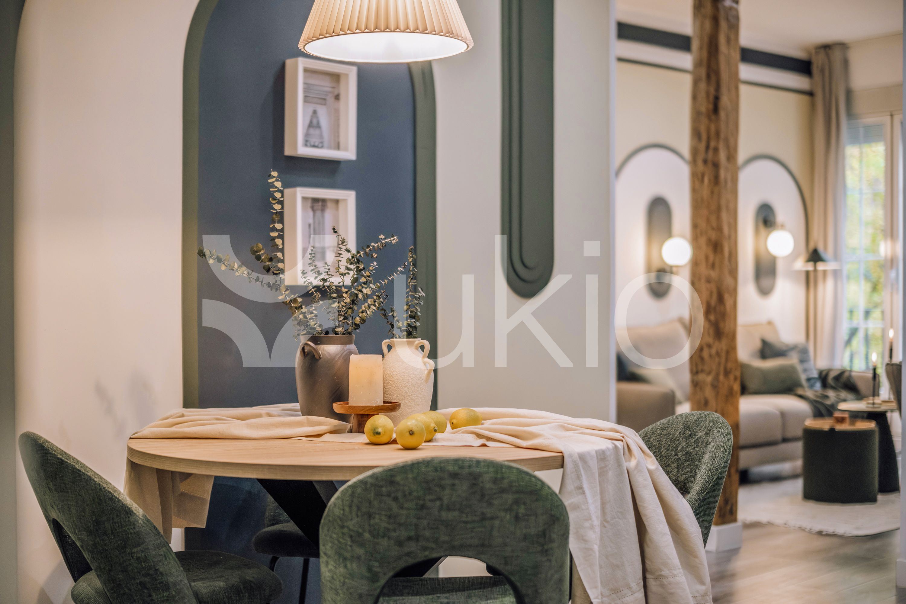 Dining room of Apartment to rent in  Madrid Capital  with Air Conditioner, Heating and Furnished
