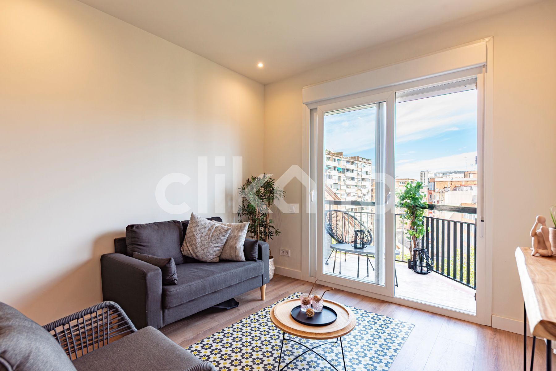 Sala d'estar de Pis en venda en  Barcelona Capital amb Aire condicionat, Calefacció i Terrassa