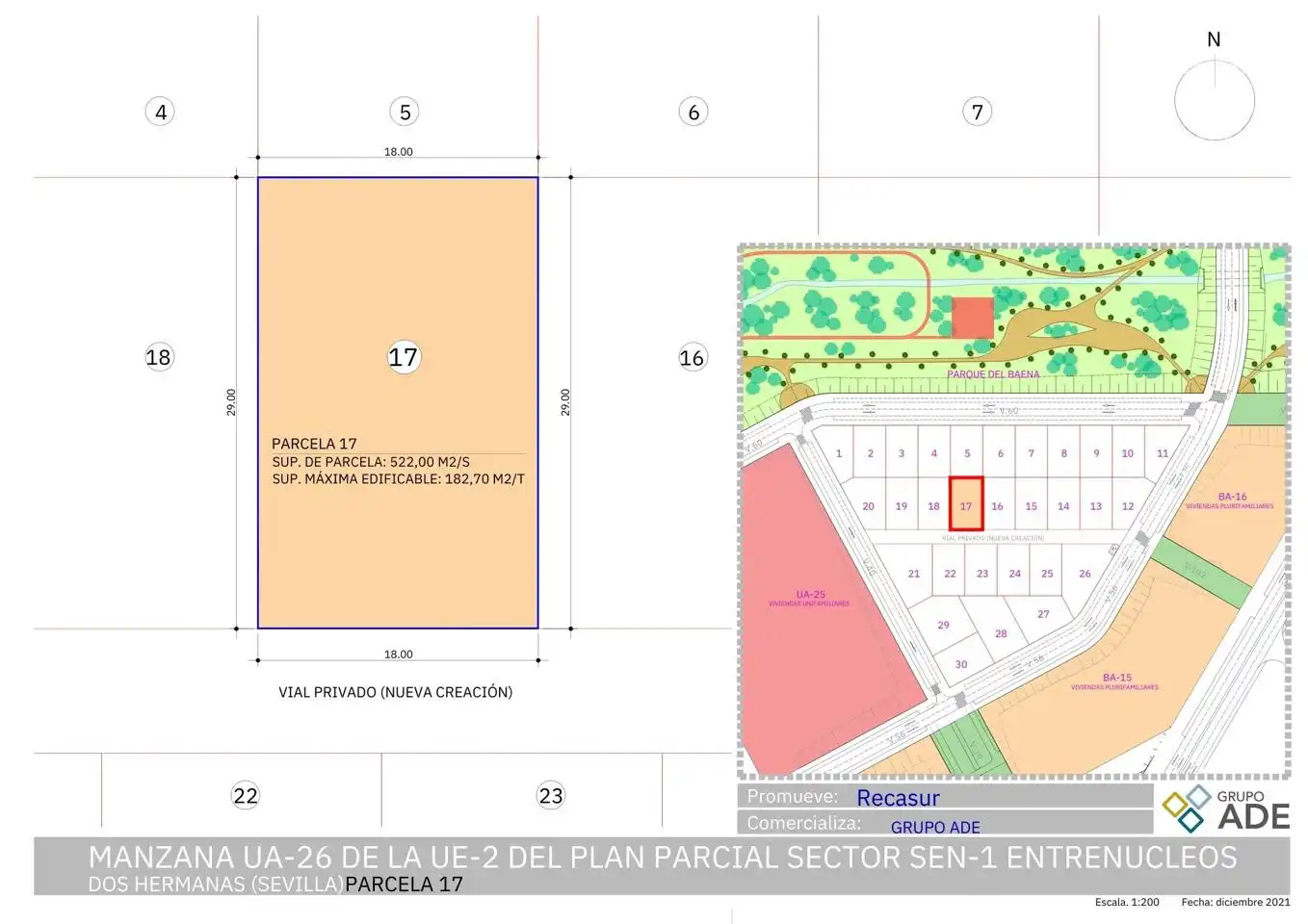 Residencial en venta en Dos Hermanas