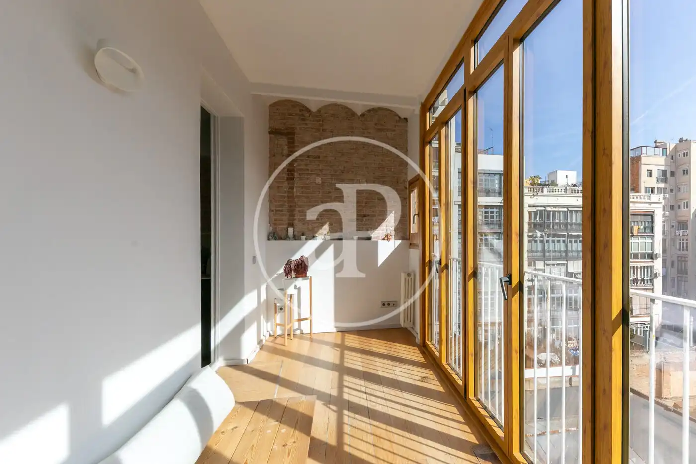 Terraza de Piso de alquiler en Barcelona con Aire acondicionado, Calefacción y Amueblado