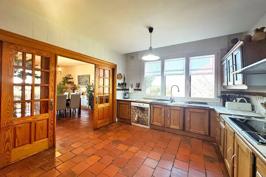 Kitchen of Houses for sale in Hoyo de Manzanares  with Air Conditioner, Heating and Private garden