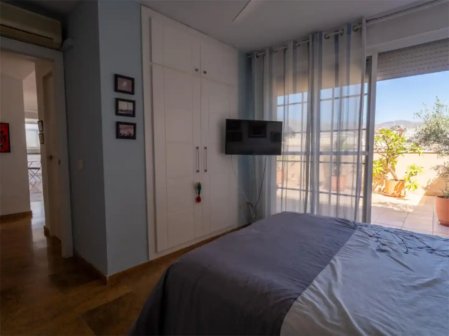 Schlafzimmer von Dachboden zur Miete in Rincón de la Victoria mit Klimaanlage, Abstellraum und Möbliert
