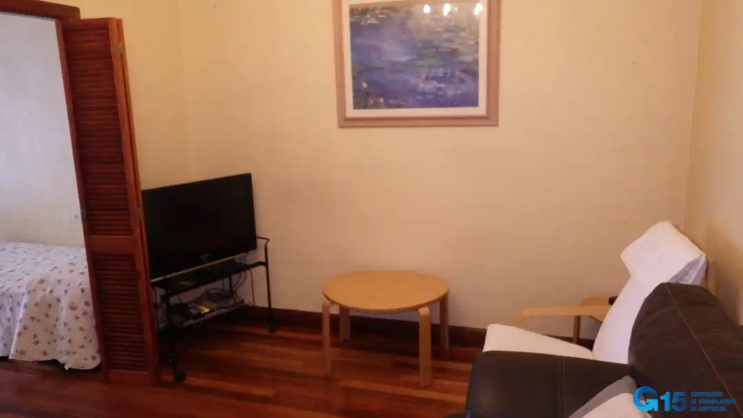 Sala d'estar de Pis de lloguer en Donostia - San Sebastián  amb Calefacció i Balcó