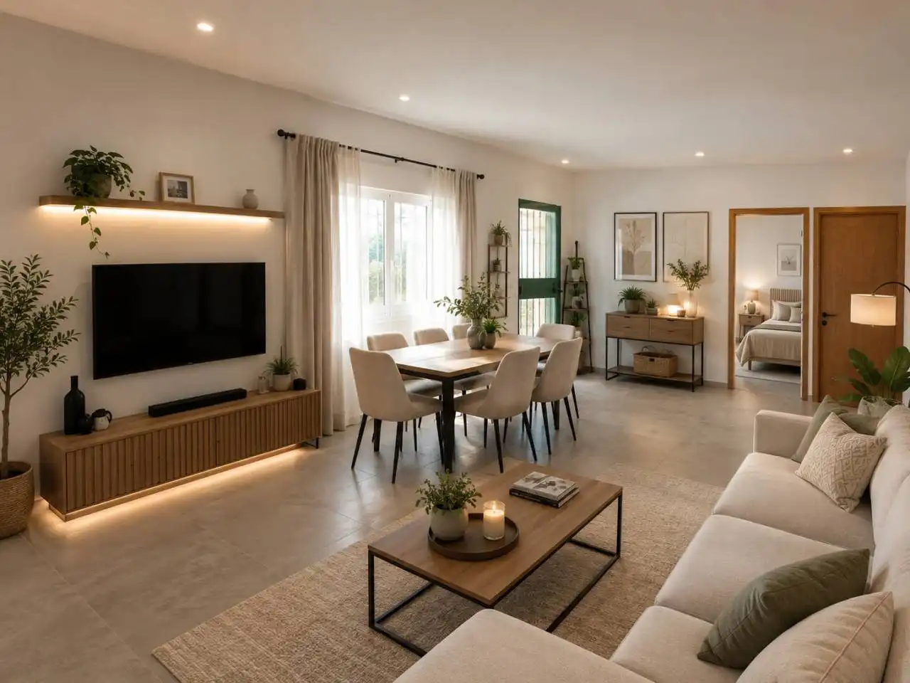 Sala d'estar de Casa o xalet en venda en Alicante / Alacant amb Aire condicionat, Jardí privat i Terrassa
