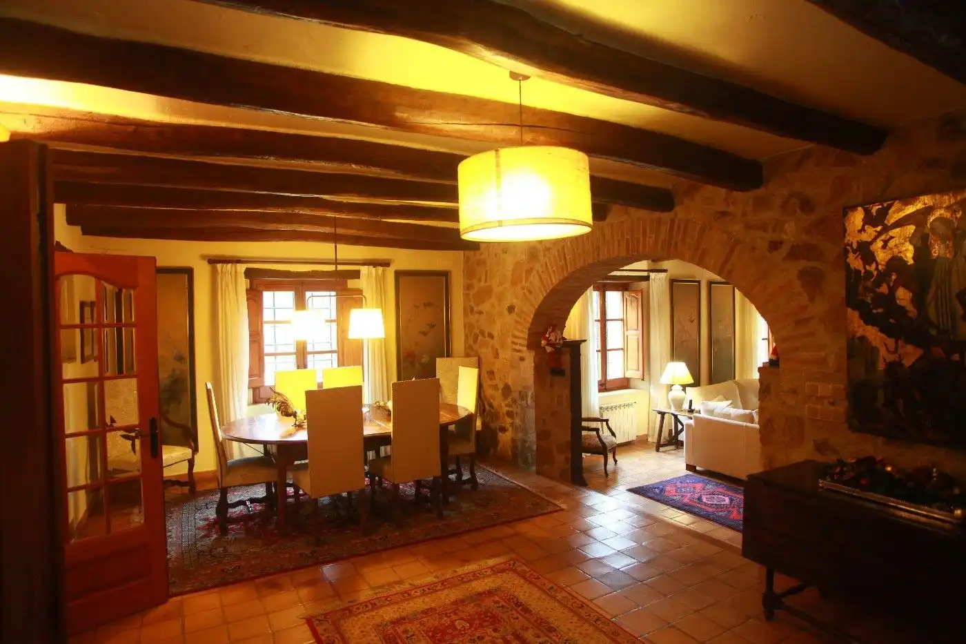 Esszimmer von Country house zum Verkauf in Santa Cristina d'Aro mit Terrasse, Abstellraum und Schwimmbad