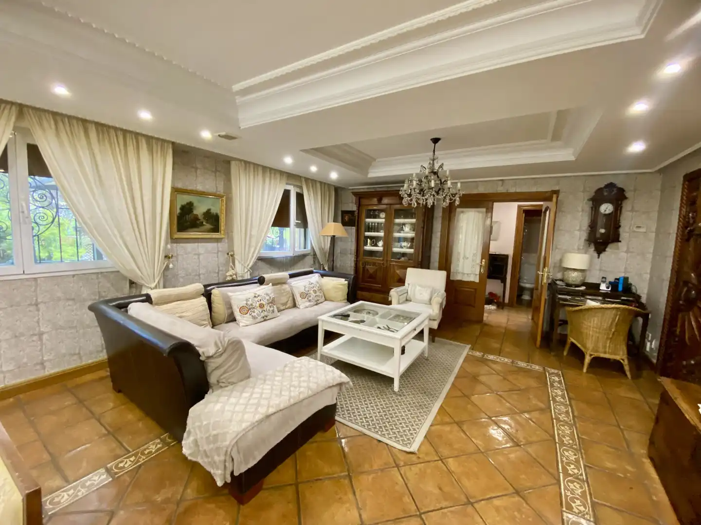 Sala de estar de Casa o chalet en venta en Lanciego / Lantziego con Calefacción, Jardín privado y Parquet