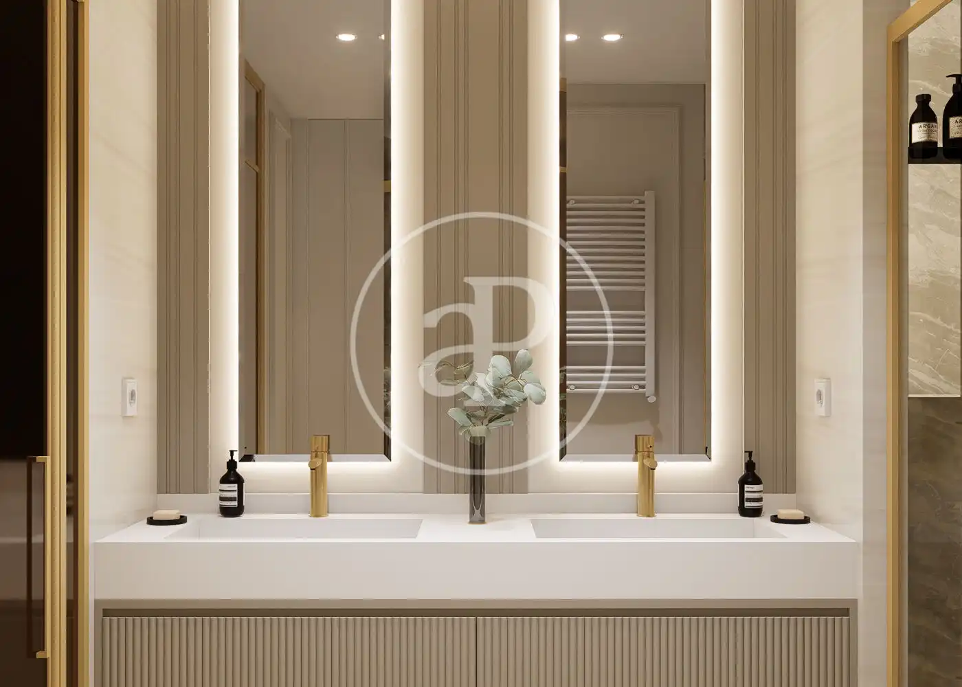 Badezimmer von Wohnung zum Verkauf in Madrid mit Klimaanlage, Heizung und Terrasse