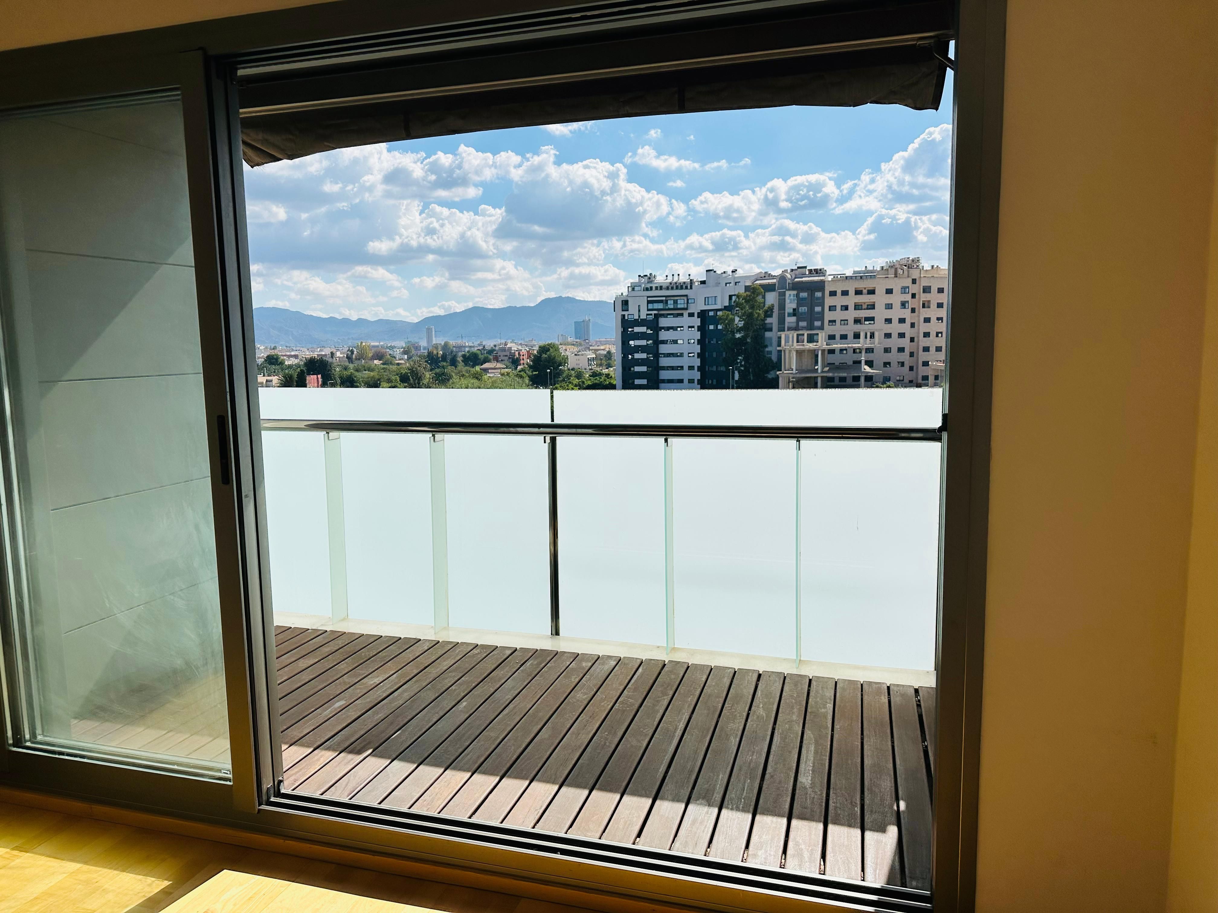 Balcony of Flat for sale in  Murcia Capital  with Air Conditioner, Heating and Parquet flooring