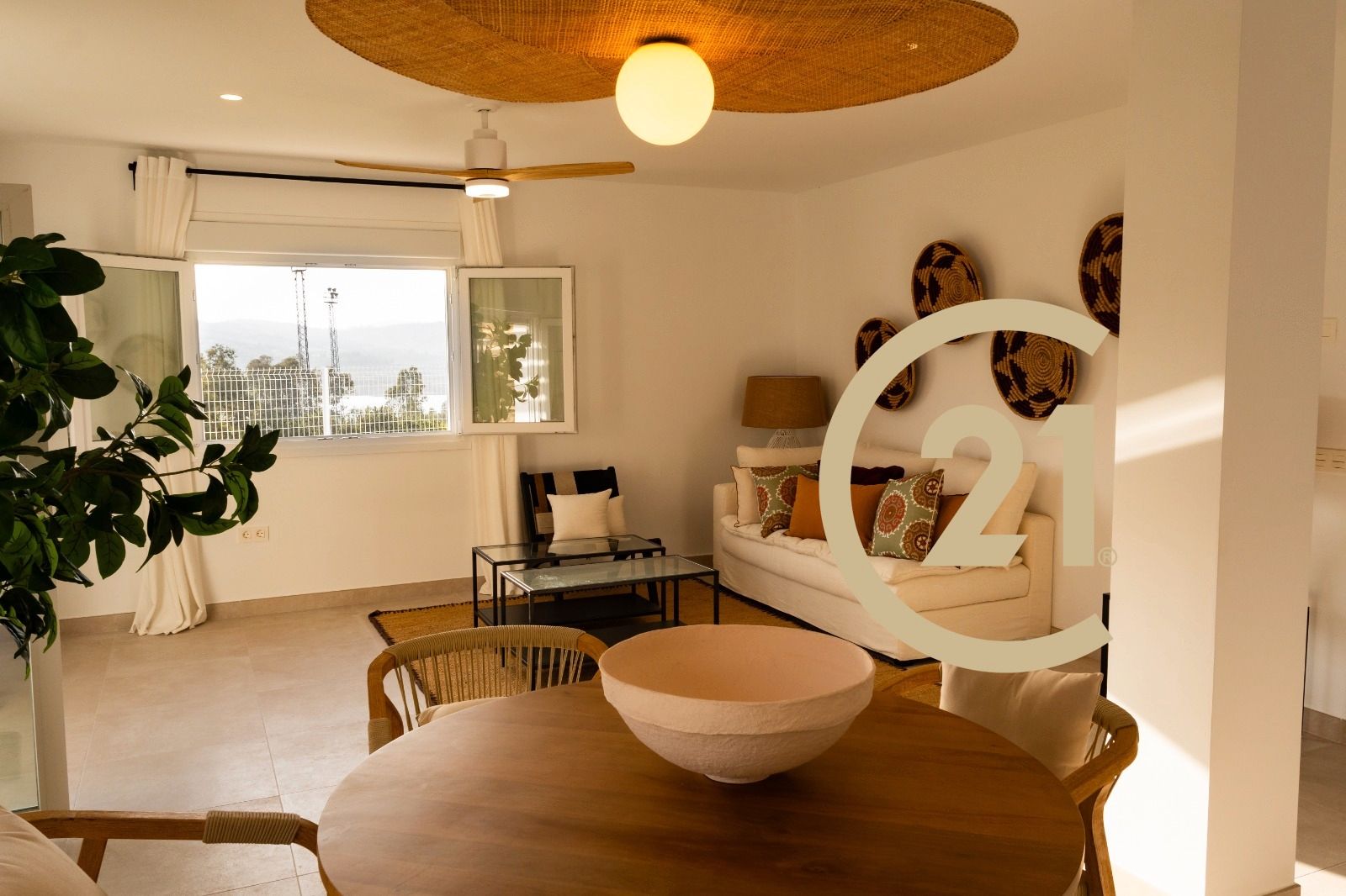 Living room of House or chalet for sale in Viñuela  with Air Conditioner, Heating and Private garden