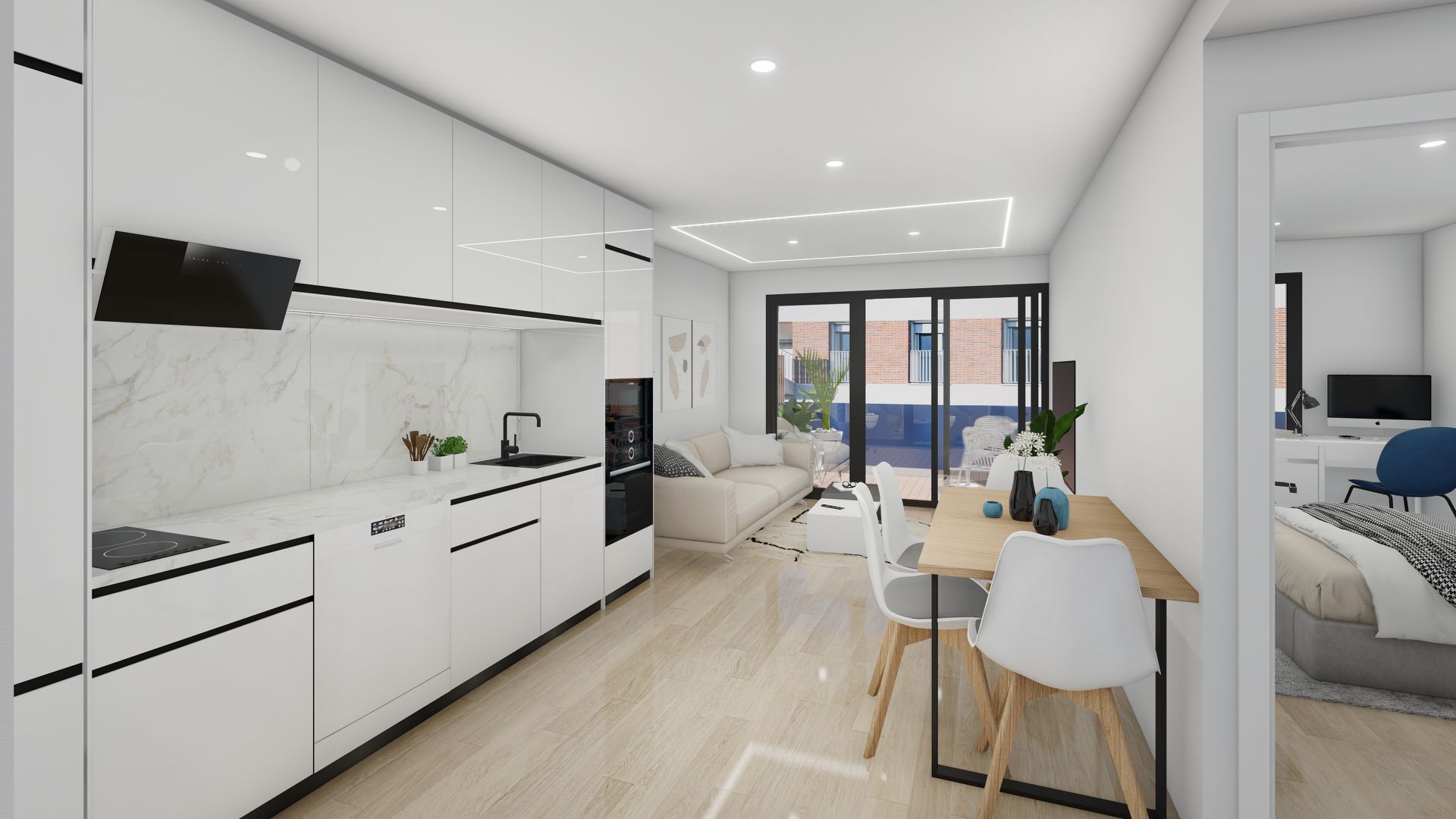 Kitchen of Flat for sale in Beniparrell  with Terrace, Storage room and Oven