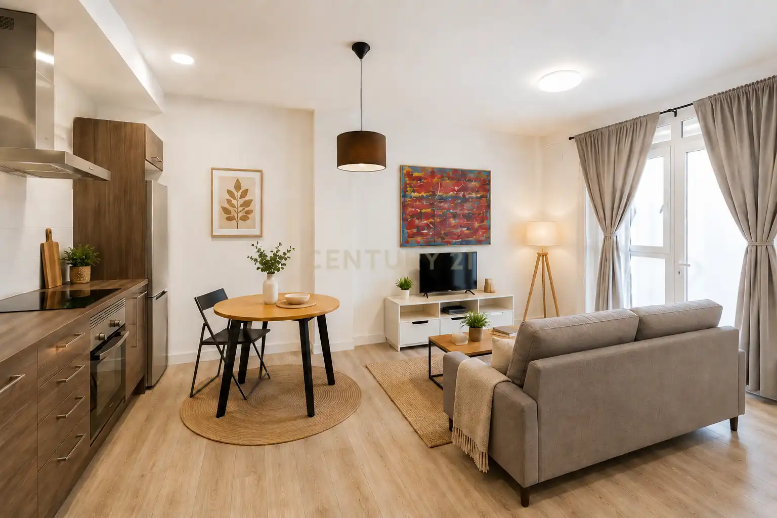 Sala de estar de Apartamento en venta en Valencia con Aire acondicionado, Lavadora y Microondas